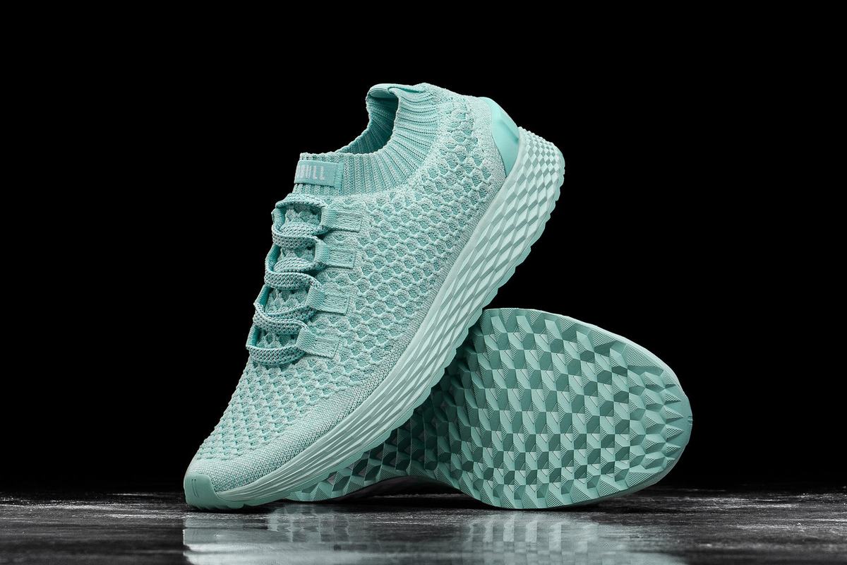 Nobull Knit Runner Men's Running Shoes Light Turquoise | Australia (HG1807)